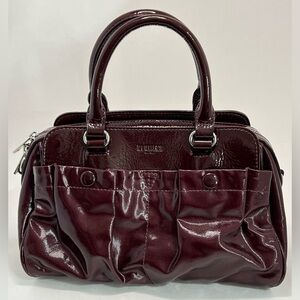 MZ Wallace Burgundy Patent Leather Bag